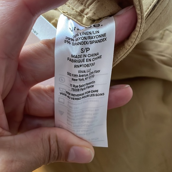 New Vince linen blend pants - Picture 7 of 7